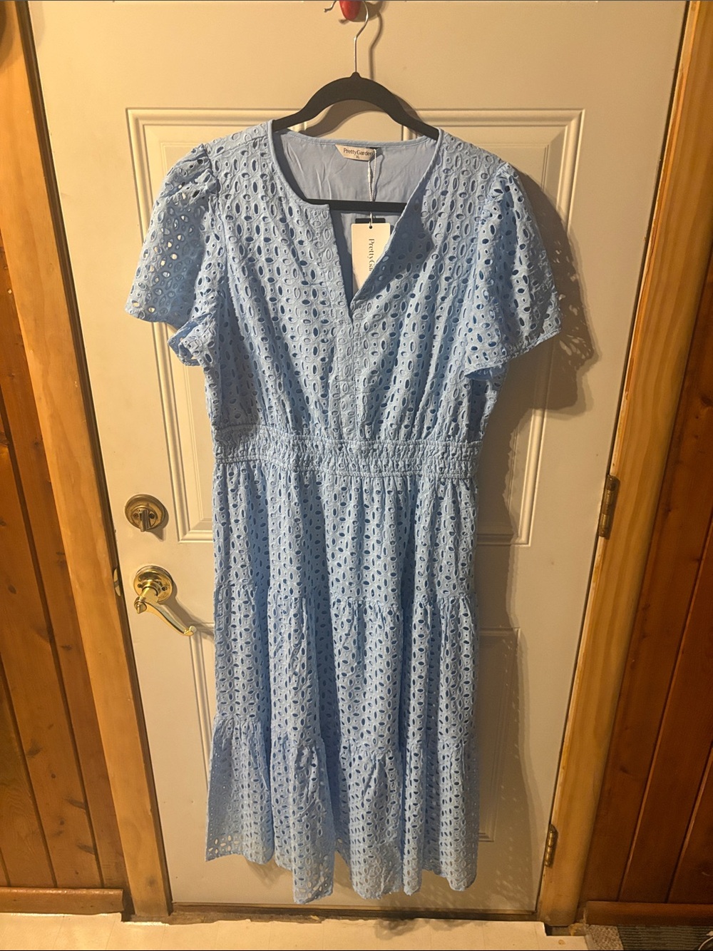 Pretty Garden Dress in Light Blue Size XLarge New With Tags